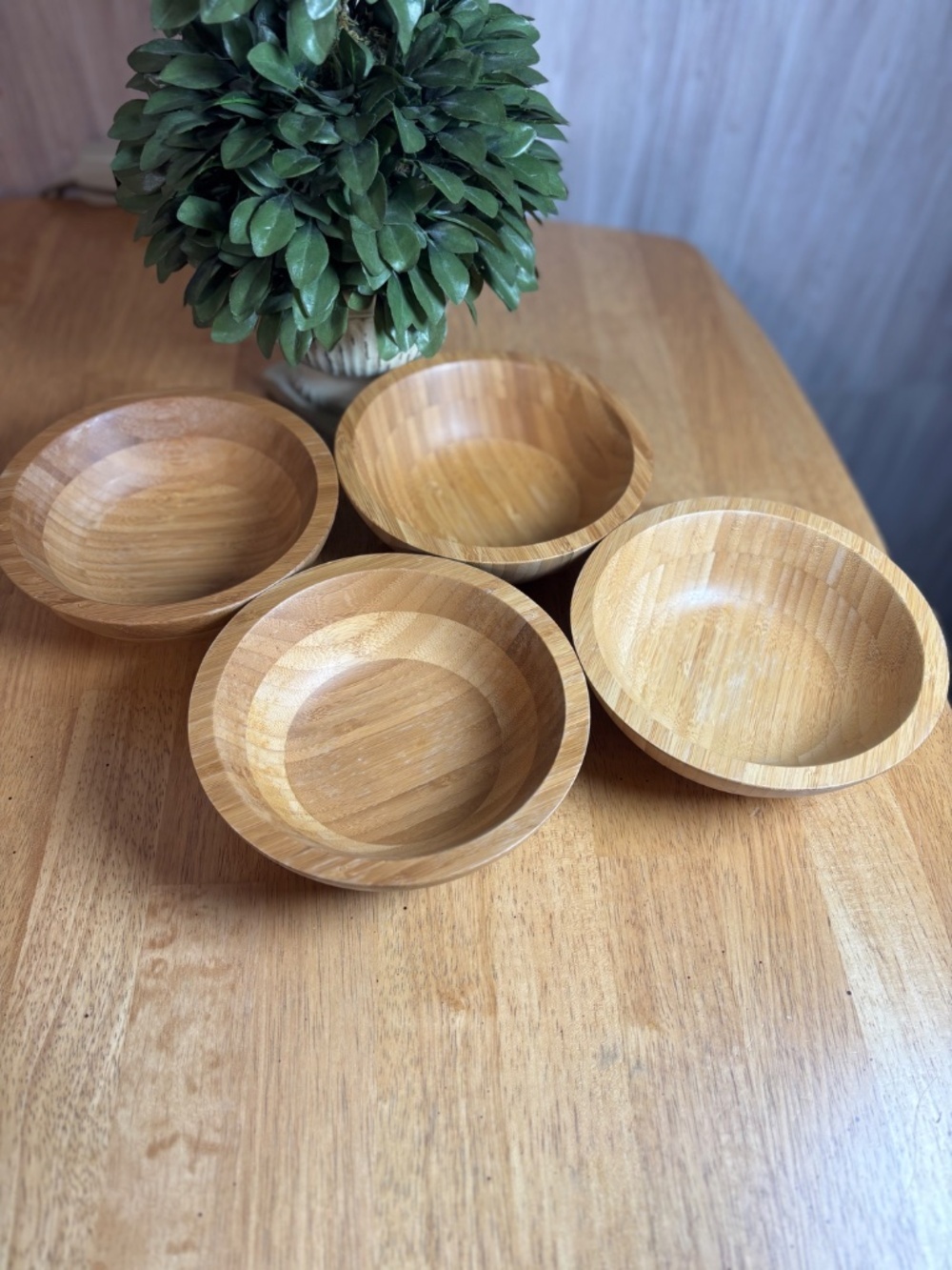 Bamboo Serving Bowls Lightweight